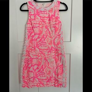 Lilly Pulitzer Lilly Pulitzer Mini Mila Shift Dress Coral Reef Sz 2